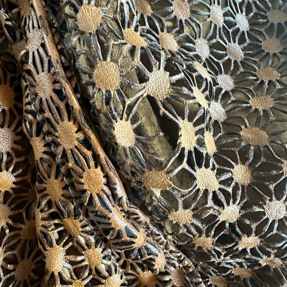 Giorgio Brato Leather Hoodie Jacket Women’s Size 40 - Picture 7 of 14